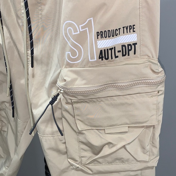 Smoke Rise Cargo Utility Nylon Pants Size Large - Picture 4 of 15